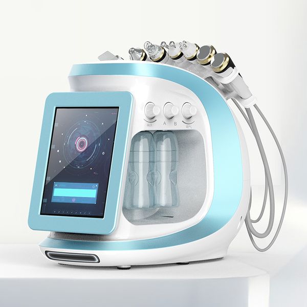 2ème Smart Ice Blue 8 en 1 Aqua Hydra Dermabrasion Peau Propre RF Serrage Hydro Diamond Microdermabrasion Oxygène Machine Faciale