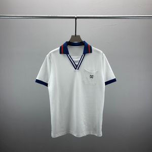 2Nieuwe Mode Londen Engeland Polo Shirts Heren Ontwerpers Polo Shirts High Street Borduren Afdrukken T-shirt Mannen Zomer Katoen Casual T-shirtsQ141