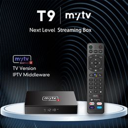 2O24Factory Wholesales Android 4K TVBox MyTV T9 Smarters 3 Player ATV UI BT Voice Remote 4 Go 32 Go S905W2