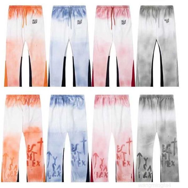 2O5T Designer Jeans Femmes Casual Tie-Dye Lettre Sport Fitness Entraînement Hip Hop Pantalon Vêtements Track Joggers Pantalon de survêtement noir S-XL