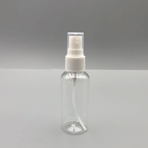 Leeg 60 ml 2oz. Duidelijke plastic mistsprayfles, reizen parfum verstuiver voor reinigingsoplossingen (spuitflessen, wit + helder)