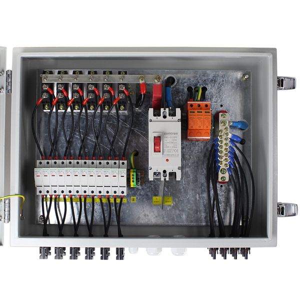 Panel fotovoltaico solar 2p Fusiona equipo eléctrico con LED 1000V DC IEC 60269.6 Rail de montaje de 35 mm para sistema solar