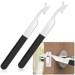 2Pack brandweergereedschap multifunctioneel verenstaal brandbestrijdingsgereedschap met rubberen handvat slotenmaker lock bypass tool lock picks mini quick jim handgereedschap