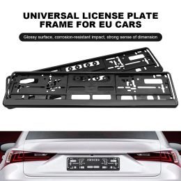 2packs Carte d'immatriculation de voiture UE Universal Rectangulaire Car Plaque d'immatriculation du support Auto