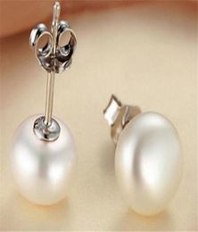 2 pares de pendientes tipo botón de plata esterlina 925 con perlas culturales de agua dulce blancas naturales de 67mm 3499336