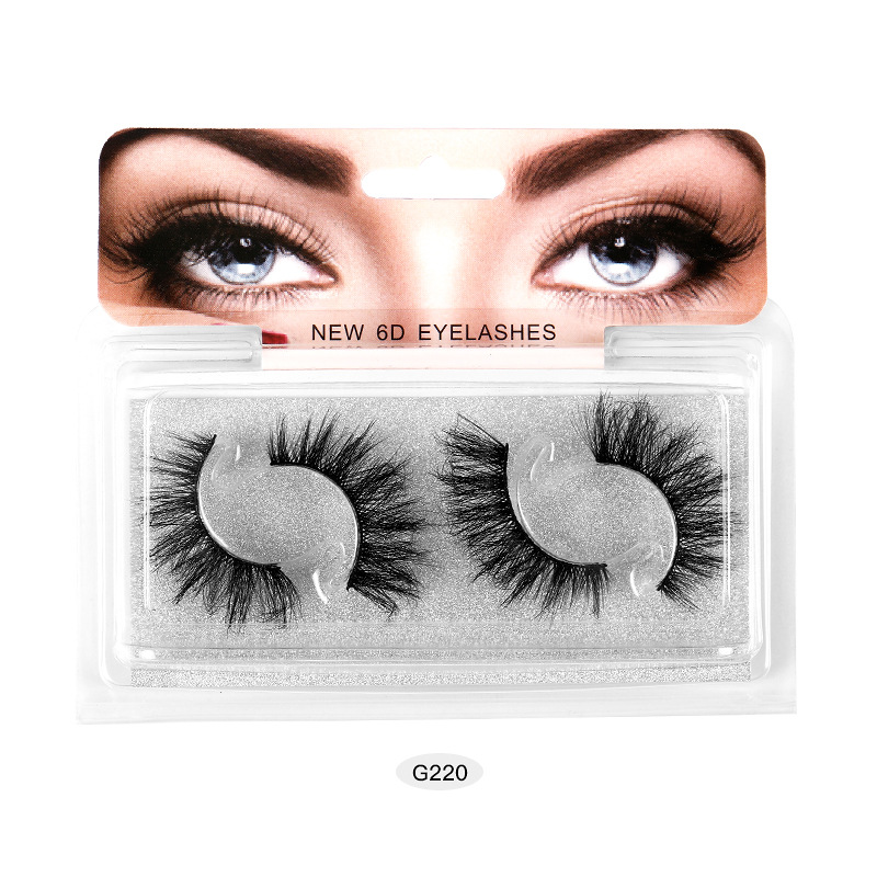 2 pares/conjunto Cílios de vison falsos de alta qualidade Cílios de longa duração Volume dramático natural Cílios Extensão de cílios grossos longos 3D postiços E430