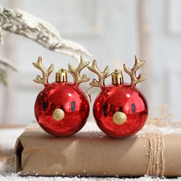 2pc eland kerstballen ornament set baubble hanger xmas boom hangende ballen kerst huis decoraties bola nieve cristal navidad