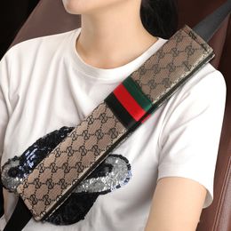 2 pc fibre de chanvre voiture sécurité ceinture de sécurité couverture protéger enfant appui-tête ceinture de sécurité coussin isofix ceintures de sécurité épaulettes Auto accessoires