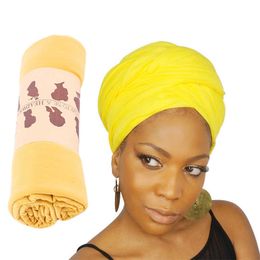 2PC Bandeaux Jersey Extensible Femmes Musulman Longue Queue Écharpe Chapeau Turban Chemo Cap Perte De Cheveux Islamique Headwrap Head Cover Wrap Caps Bonnet Hat New Y23