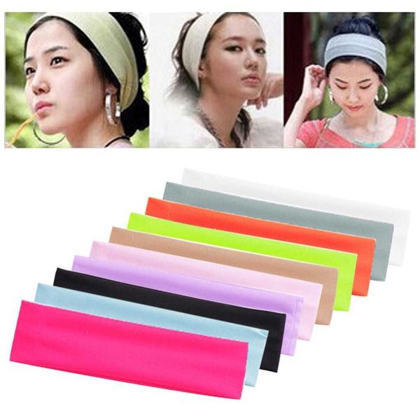 2 piezas diademas de diadema femenina de yoga turbante para el cabello diadema deportivo diadema deportivo encaje elástico diadema unisex deportivo sweat banda de sudor Y23