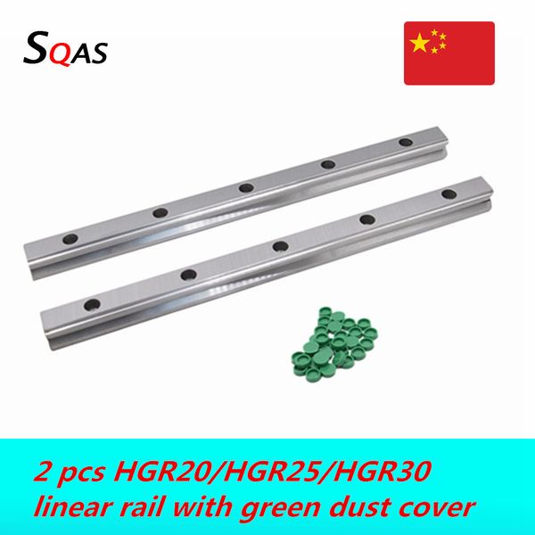 2pc HGR20 HGR25 HGR30 Square Linear Guide Rail 1500mm-4000 mm pour les voitures de glissière Hiwin HGH20ca CNC Router Gravure