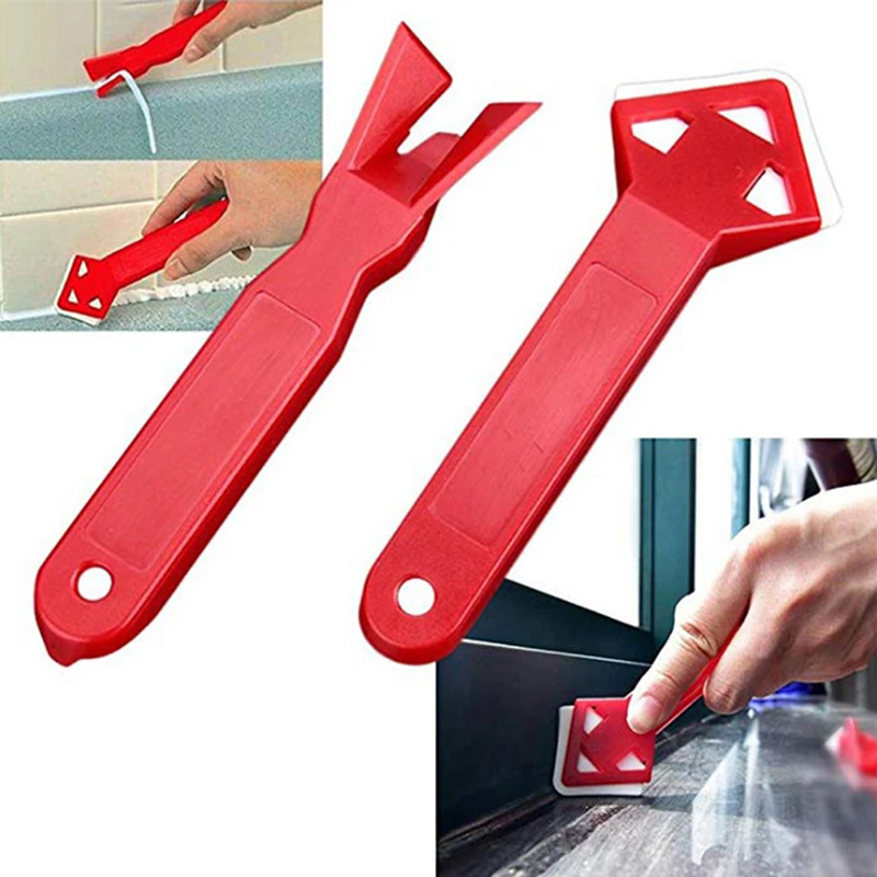 2pc hushållsfönster dörrglasskrapa verktyg rengöring verktyg skrapa skovel tätning efterbehandling tätningsmäste remover spatula verktyg