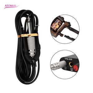 1.8M Siliconen Haak Lijn Tattoo Voeding Clip Cord Black Tattoo Hook Line voor Tattoo Machine Set Kits