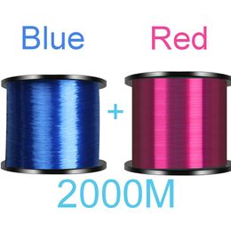 2 Stuks 1000M Nylon Vissen Japanse Materiaal Lijn Super Sterke Monofilament Lijn Fluorkoolstof Gecoat Zoutwater Karpervissen Pesca 240315