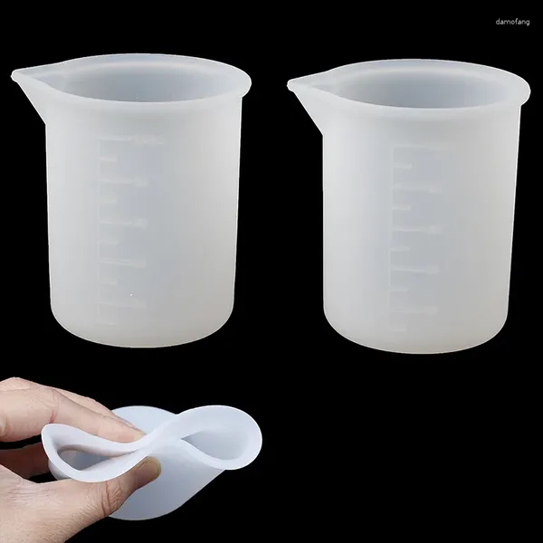 Tasse à mesurer en résine de Silicone de 100ML, 2 pièces, outil de cuisine, fournitures de laboratoire