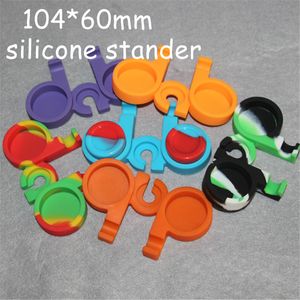 20pcs 104 * 60mm barre de base en silicone pour 5ml contenant de cire antiadhésive pot contenants de silicone d'huile avec le DHL gratuit