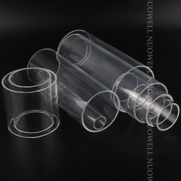 2pcs 10cm O.D16-110 mm de tuyau acrylique transparent de haut transparent bricolage aquarium aquarium Réserver de pêche transparent Industrie en verre pipe acrylique transparent