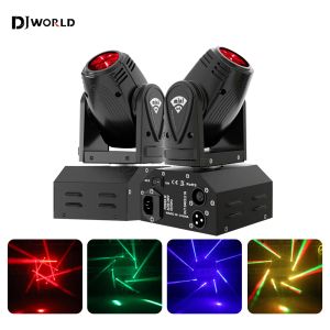 2pcs 10W mini LED Spot Beam Mother Head Light RGBW 4In1 DMX512 Efecto de luz Efecto de luz para el show en vivo DJ Nightclub Party