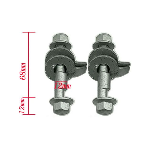 2pcs 12,9 voiture Alignement à quatre roues Vis excentrique 10/12/13/14/15/16/17mm Angle de came