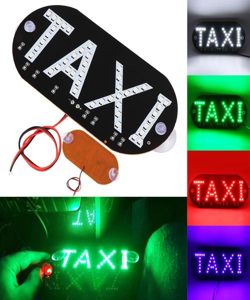 2 piezas 12 V LED CAR LED CARRITO Lámpara de la cabina Lámpara de la cabina Lámpara de taxi colorida LED LED LECHILLO5252982