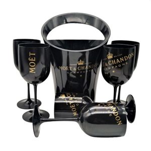 Copas de vino de plástico de 16 oz Copas de acrílico Champañas irrompibles Copas de vino Copas de plástico de 480 ml para fiestas de vino Copas de champán blancas/negras Copa Moet