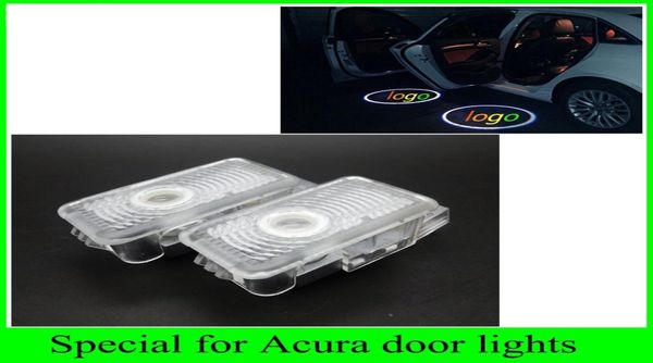 2 uds 2016 el más nuevo 1 Juego para Honda Acura MDX ZDX TL RLX automóviles fuente de luz LED luces de bienvenida para puerta proyector láser logo gh9380914