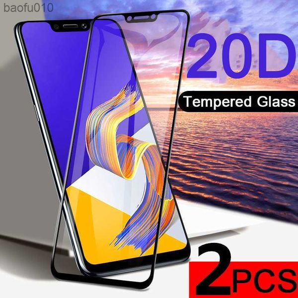 2pcs 20D verre trempé pour ASUS Zenfone 5z ZS620KL protecteur d'écran Zenfone 5 Z Zenfone5 ZE620KL ROG Phone 3 5 film de protection L230619