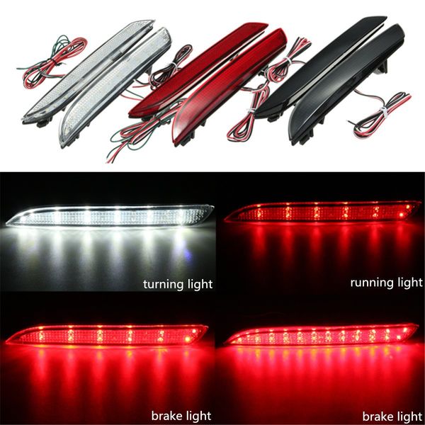 Livraison gratuite 2 pièces 24 LED réflecteur de pare-chocs arrière arrêt de frein arrière clignotant feu antibrouillard pour Honda/CR-Z/CR-V