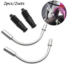 2pcs/2Sets v Brake Noodle en Bootset MTB Mountain Bike Outdoor Noodles Cable Guide Bend Tube Pipe Mouw Mouwen Protector Slangrem