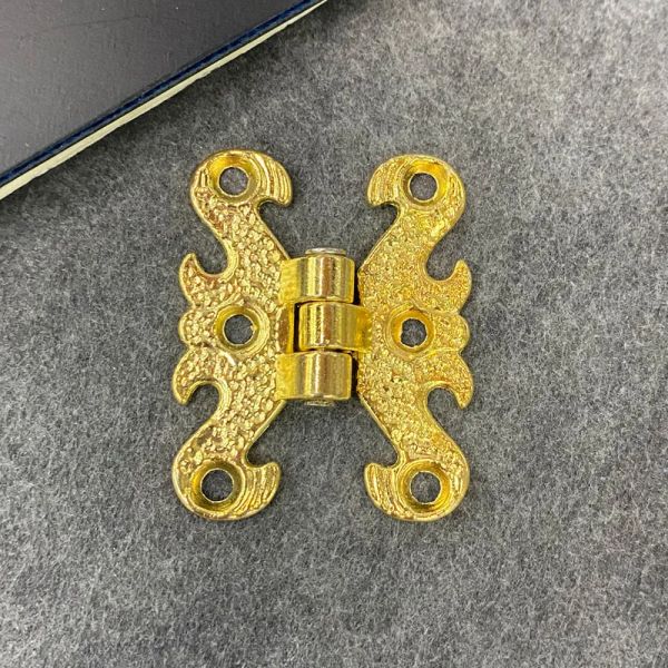 2pcs 31 * 40 mm antique en bois jelwery box d'emballage cadeaux accessoires en dentelle armoires d'angle de meubles à charnière Porte de porte