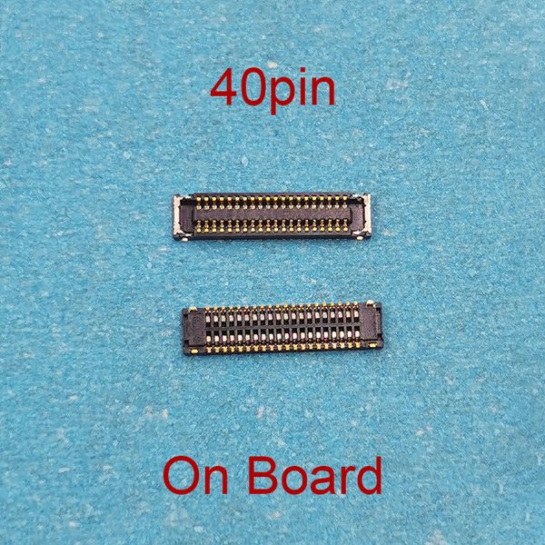 2pcs 40pin écran d'affichage LCD Connecteur FPC à bord pour Motorola Moto E7 / G7 Plus XT1965 XT2081 / G4 / G9 / Play / Power XT2083 XT2091