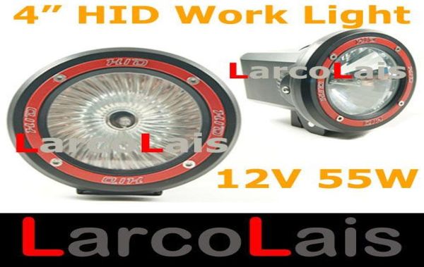 2 uds 4quot 55W 12V 4WD HID Xenon Spot Flood luz de trabajo vehículos de conducción SUV ATV Offroad White9968614