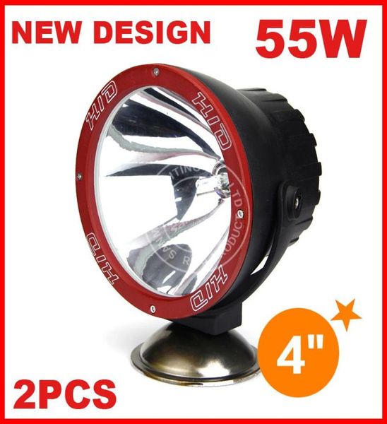 2 uds 4quot pulgadas 55W HID Xenon luz de conducción punto de inundación todoterreno SUV ATV 4WD 4x4 Jeep camión vehículo 3400lm 1224V IP67 6003510458