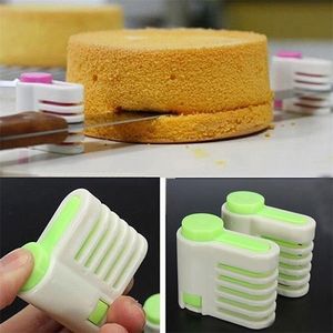 2 pièces 5 couches trancheuse à pain en plastique de qualité alimentaire coupe-gâteau couteau séparateur Toast Kichen cuisson 220701