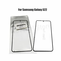 2 stks 5 stcs 10 stks voor Samsung Galaxy S22 plus S23 Ultra voorste buitenste touchscreen glazen onderdelen vervangende gebarsten glas opknapbeurt