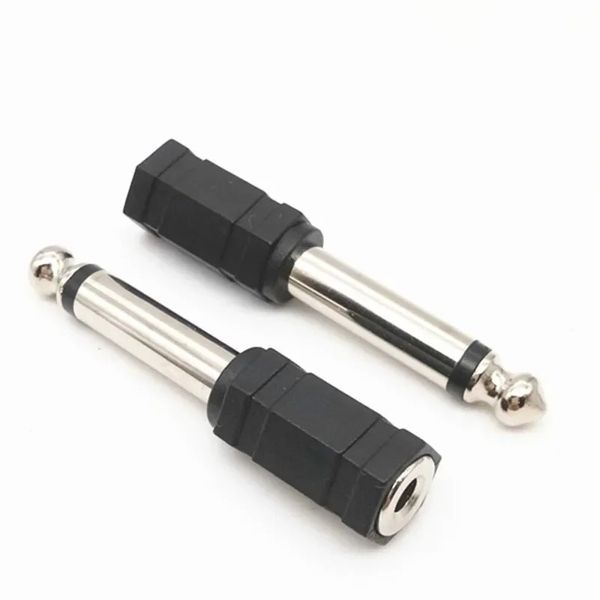 2pcs 6.5 Sound unique à 3,5 Adaptateur d'écouteur féminin 6,35 mm à 3,5 mm Convertisseur de microphone de conversion des écouteurs