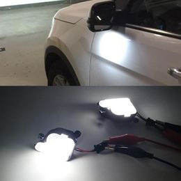 2 uds 6000K LED blanco debajo de la luz del espejo lateral lámparas de charco para Skoda Octavia 3 2 5E 1Z 2004-2020 Skoda Superb 3 2 B6 B8 2008-2021311w