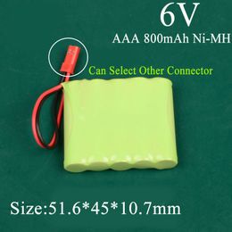 2 uds 6v 800mah AAA Ni-MH paquete de batería con conector recargable para collares de perro receptor equipo electrónico industrial usado