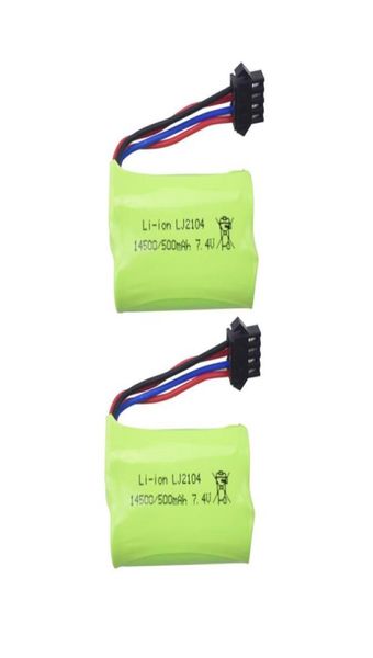 2pcs 74V 500mAh Batterie au lithium pour EC16 RC Boat Part Ship Mode