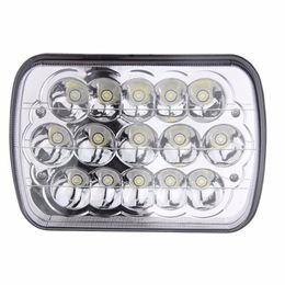 2 pièces 7x5 15 blanc Full HID LED phares 45W LED lampe frontale pour 79-01 Jeep Cherokee