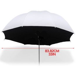 Freeshipping 2 stks 84cm / 33 "Doorschijnende paraplu fotostudio verlichting parasols softbox 2in1 kit voor fotografisch licht