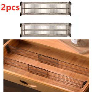 2PCS verstelbare ladescheider Divider Diy Socks Closet Storage Organizer Division Board Clapboard Organisatoren Accessoires 240416