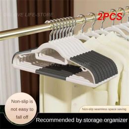 2 STUKS Volwassen Hanger Verdikt Materiaal Huishoudelijk Huis Plastic Hangers Rubber antislip Draaibaar Huishouden