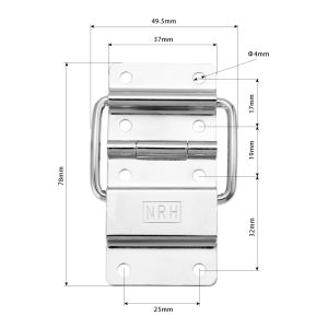 2 stks lucht/vluchtkoffer deuren gereedschapskisten kluisjes ondersteunen scharnierkast scharnieren meubels fittingen doos accessoires tool hardware