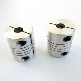 2pcs Aluminium 20x25 mm Trou 5/6/6,35/8/10mm Coupleur à ressort flexible Couplage CNC Motor de moteur pas à pas CNC