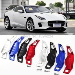 2pcs Aluminum Car Steering Wheel Shift Paddle Shifter Extension For Jaguar F-TYPE 2013-2019