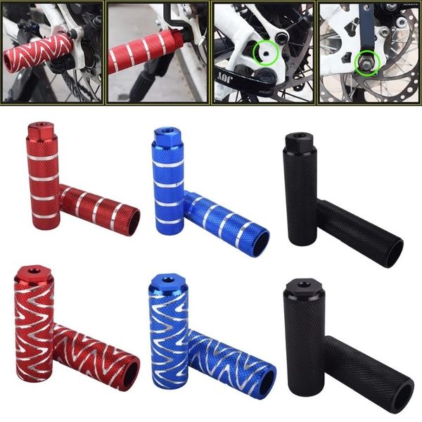 2pcs Aluminium non glisser MTB Bike Pédale avant Assez arrière Perges de pied BMX PEGO