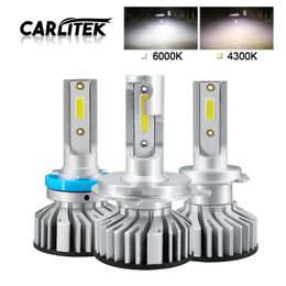 Kit d'ampoules de phares automobiles, Mini taille H7 LED H4 HB3 H11 H1 9005 H3 4300K 6000K 50W 10000LM, 2 pièces