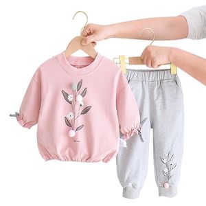 2 pièces bébé filles vêtements ensembles automne hiver enfant en bas âge vêtements enfants survêtement pour fille costume enfants 1 à 6 ans 220809