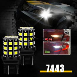 2 stks Backup Reverse Light 7443 7440 33 SMD White LED Car Lampen Universele 660LM Trailer Achterlichten Auto Tuning Accessoires